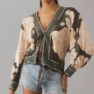 Floral Kimono Sleeve Blouse FARM RIO